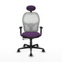 Piqueras y Crespo Chaise de Bureau Jorquera Violet et Blanc