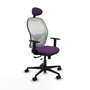 Piqueras y Crespo Chaise de Bureau Jorquera Violet et Blanc
