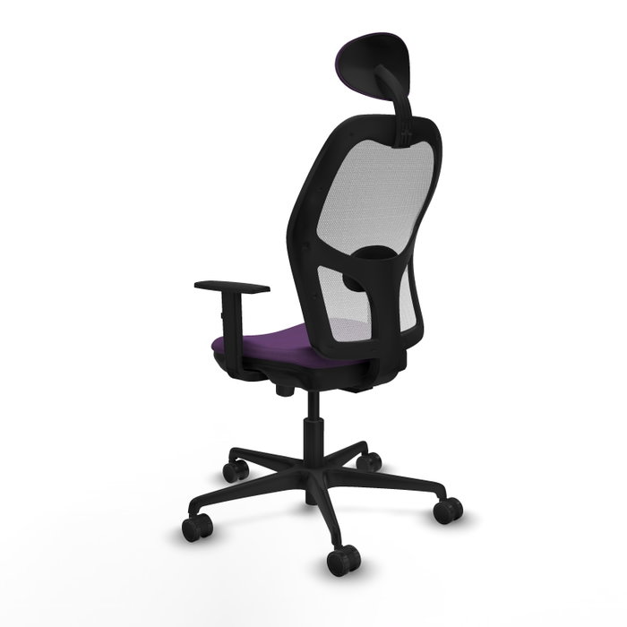 Piqueras y Crespo Chaise de Bureau Jorquera Violet et Blanc Piqueras y Crespo Chaise de Bureau Jorquera Violet et Blanc