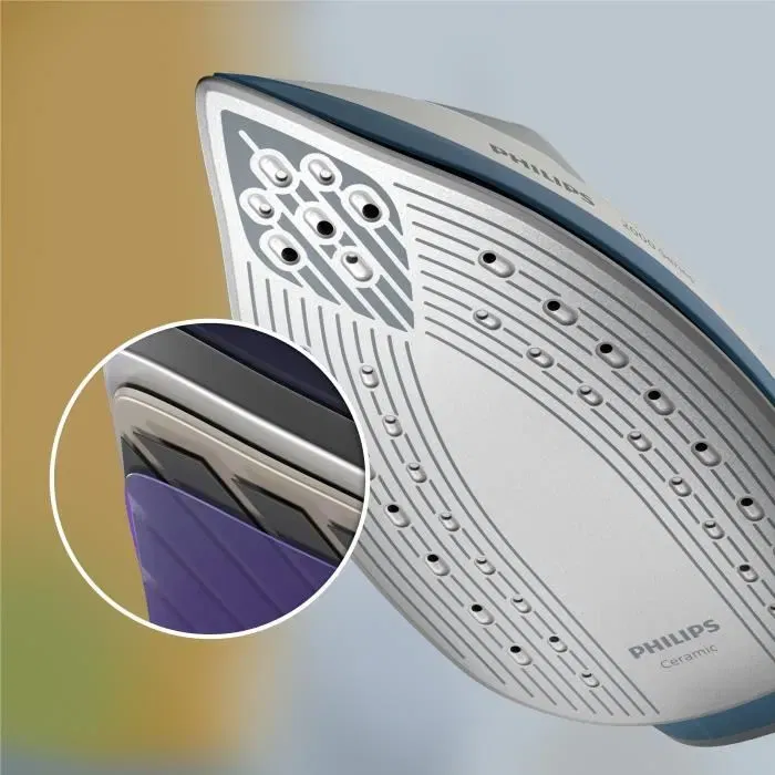 Philips BXA0019/00 - Centrale vapeur 6 bars, 1.4L - Débit vapeur 110g/min - Effet pressing 300g/min - Fonction rase-bouloche intégrée - Semelle céramique antiadhésive