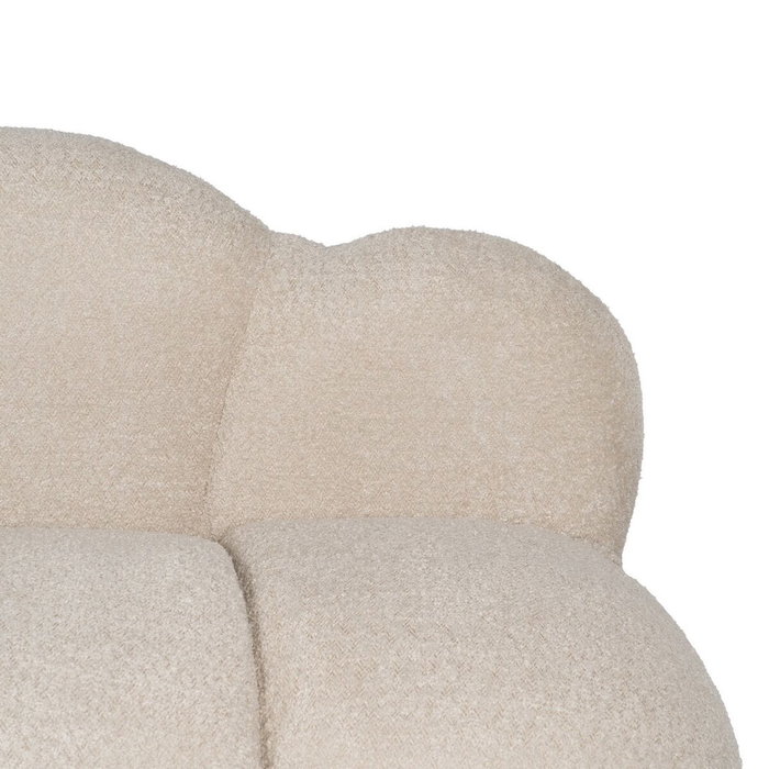 BigBuy Home Canapé Beige en Polyester et Bois de Pin