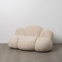 BigBuy Home Canapé Beige en Polyester et Bois de Pin