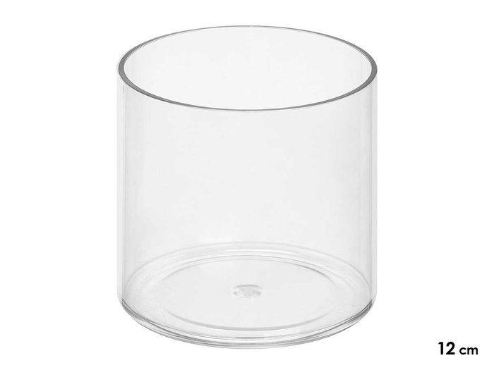 GIFTDECOR Vase Cylindrique en Acrylique Transparent 12x12x12cm GIFTDECOR Vase Cylindrique en Acrylique Transparent 12x12x12cm