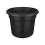 Elho Pot à tomate Green Basics 33 cm noir vif avec réserve d'eau et tuteur circulaire pour plant