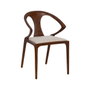 BigBuy Home Chaise de Salle à Manger Marron Beige