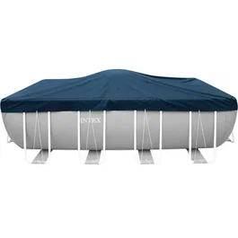 Intex - Bâche d'hiver pour piscine rectangulaire 4,00m x 2,00m - Protection contre les débris et traitement anti-UV