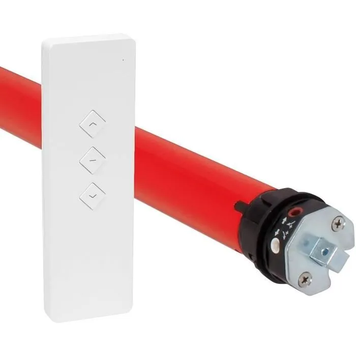 Superrollo - Moteur tubulaire pour volet roulant radio RM10MMB (SR20915) - 10 Nm, diamètre 60 mm, 22 kg max - Alimentation 230 V avec télécommande