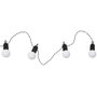 Home Deco Factory Guirlande solaire 20 LED blanc chaud