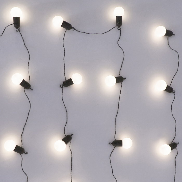 Home Deco Factory Guirlande solaire 20 LED blanc chaud