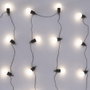 Home Deco Factory Guirlande solaire 20 LED blanc chaud