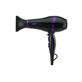 Wad Professional Beauty - Sèche-cheveux professionnel Bris, noir et lilas, 2100 W, ionique, 2 vitesses/3 températures, avec boquilles et diffuser