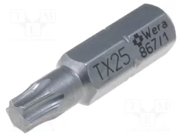 WERA Embout de tournevis Torx® TX25 1/4 inch 25mm