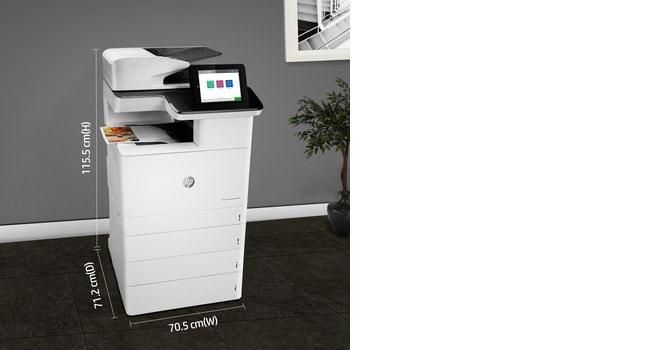 HP Color LaserJet Enterprise M776dn - Imprimante laser multifonction couleur professionnelle, A3, 45 ppm, recto-verso, réseau