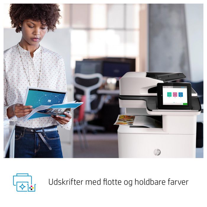 HP Color LaserJet Enterprise M776dn - Imprimante laser multifonction couleur professionnelle, A3, 45 ppm, recto-verso, réseau
