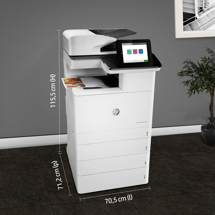 HP Color LaserJet Enterprise M776dn - Imprimante laser multifonction couleur professionnelle, A3, 45 ppm, recto-verso, réseau