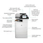 HP Color LaserJet Enterprise M776dn - Imprimante laser multifonction couleur professionnelle, A3, 45 ppm, recto-verso, réseau