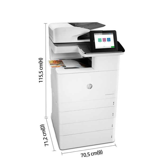 HP Color LaserJet Enterprise M776dn - Imprimante laser multifonction couleur professionnelle, A3, 45 ppm, recto-verso, réseau