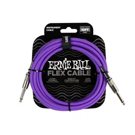 Ernie Ball Câble d'instrument Flex Jack-Jack 3 m - Pourpre
