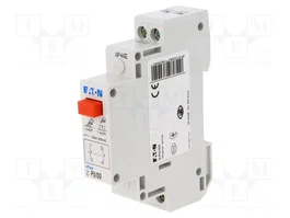 EATON ELECTRIC Commutateur à bouton-poussoir DPST-NC rouge pour rail DIN