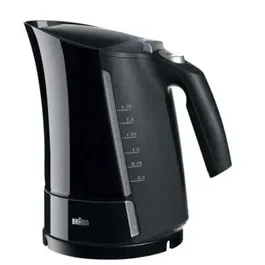 Braun Multiquick 5 Bouilloire électrique 1,6 L Noir - Système d'ébullition rapide, arrêt automatique et filtre anti-tartre amovible
