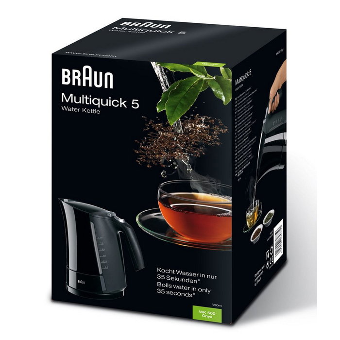 Braun Multiquick 5 Bouilloire électrique - Noir - 1,6 L