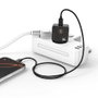 Tech One Tech Chargeur ultrarapide GaN 20 W noir avec câble USB-C 1 m