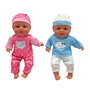Tachan - Poupon Doux et Léger 31 cm - 6 Poupons en Expositor - Modèles Rosa et Azul aléatoires avec vêtements amovibles - Réf. T00992