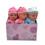 Tachan - Poupon Doux et Léger 31 cm - 6 Poupons en Expositor - Modèles Rosa et Azul aléatoires avec vêtements amovibles - Réf. T00992