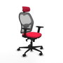 Piqueras y Crespo Chaise de Bureau avec Appui-tête Jorquera 2D036N2 Rouge