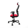 Piqueras y Crespo Chaise de Bureau avec Appui-tête Jorquera 2D036N2 Rouge