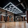 Lámpara LED hexagonal - 6000K - 14 hexágonos 44cm + Rectángulo 500cm - 500W 55000 lúmenes