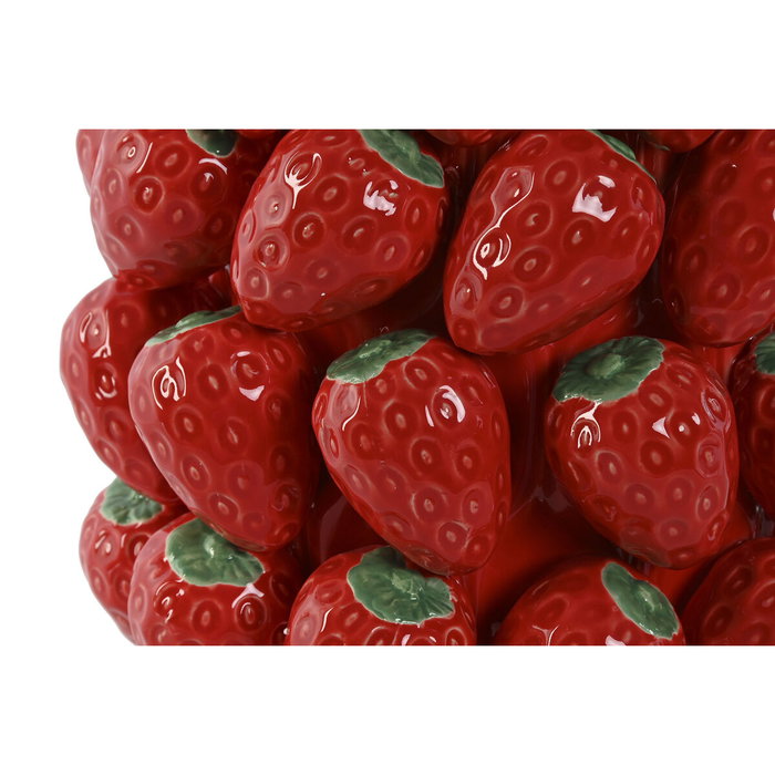 Vase Home ESPRIT Rouge Céramique Grès Fraises Tropical 23 x 23 x 34 cm Vase Home ESPRIT Rouge Céramique Grès Fraises Tropical 23 x 23 x 34 cm
