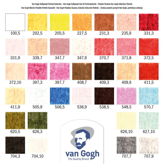 Van Gogh Set de pastels doux - 36 couleurs Van Gogh Set de pastels doux - 36 couleurs