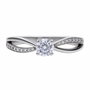Diamonfire Bague en Argent de Loi et Zirconia 6,25mm Taille 17,5