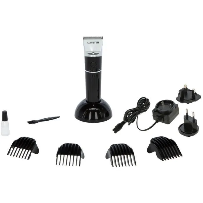 Kerbl Tondeuse sans fil Clipster DeloX pour chevaux et petits animaux - Tête de coupe en acier inoxydable - 3 vitesses - Batterie Li-Ion 2500 mAh Kerbl Tondeuse sans fil Clipster DeloX pour chevaux et petits animaux - Tête de coupe en acier inoxydable - 3 vitesses - Batterie Li-Ion 2500 mAh