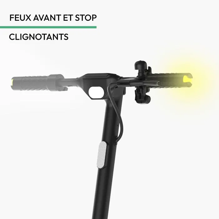 Wispeed Airo V16 - Trottinette électrique adulte - Moteur 400W - Batterie 36V 15.6Ah - Autonomie longue - Pneus 10 pouces - Noir