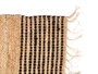 Giftdecor Tapis Natural Rayures Noir 70 x 140 cm Yute et Coton (Set de 8)