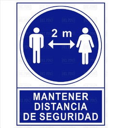 DUVER Signal de sécurité Maintenir distance de sécurité