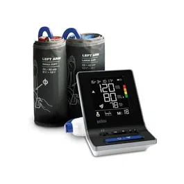 Braun BUA6150 Tensiomètre ExactFit 3 Professionnel avec Validation ESH, 2 Brassards (S/M et L/XL), Mémoire Duo pour 2 x 40 Mesures