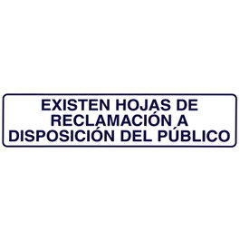WOLFPACK LINEA PROFESIONAL Autocollant Existen Hojas Reclamaciones 250x63 mm