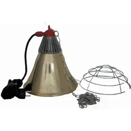 Kerbl Support de lampe pour poulailler, étanche IPX4, aluminium ventilé, câble 5 m, charge 20 kg