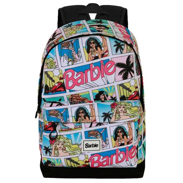 HS FAN Sac à Dos Thème Barbie Comic - 31 x 18 x 44 cm - Compartiment Principal, Ripstop Résistant, Poche pour Électronique, Corras Ajustables