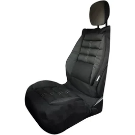 KINE TRAVEL - Couvre-siège Automobile Confort Intégral Noir - Mousse Haute Qualité - Compatible Airbags Latéraux