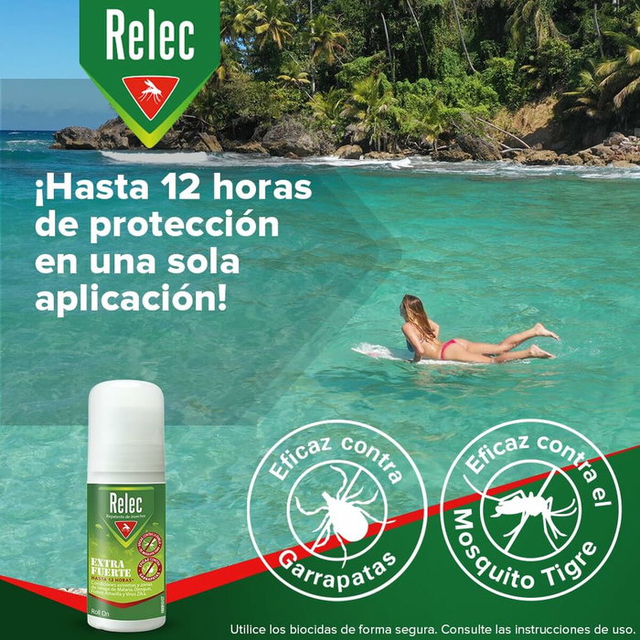 Relec Roll-on Anti-Moustiques Extra Fort 50 ml Relec Roll-on Anti-Moustiques Extra Fort 50 ml