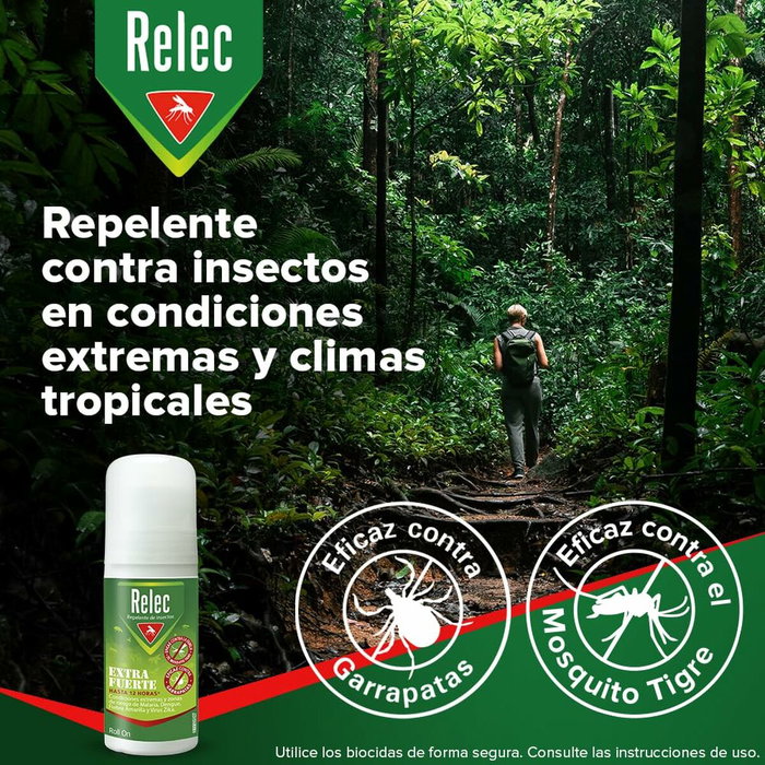 Relec Roll-on Anti-Moustiques Extra Fort 50 ml Relec Roll-on Anti-Moustiques Extra Fort 50 ml