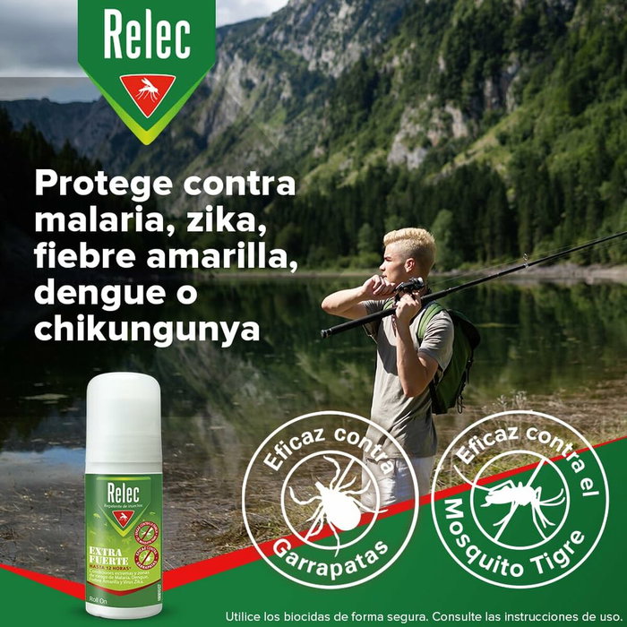 Relec Roll-on Anti-Moustiques Extra Fort 50 ml Relec Roll-on Anti-Moustiques Extra Fort 50 ml