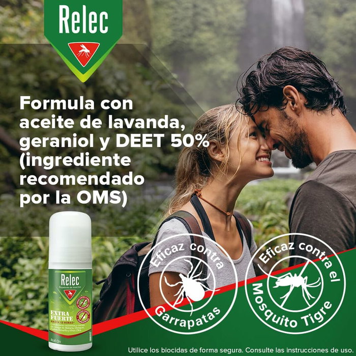Relec Roll-on Anti-Moustiques Extra Fort 50 ml Relec Roll-on Anti-Moustiques Extra Fort 50 ml