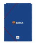 FC Barcelona Dossier carton format A4 avec élastiques et rabats, 2ème équipement 23/24, 26 x 33,5 x 2,5 cm