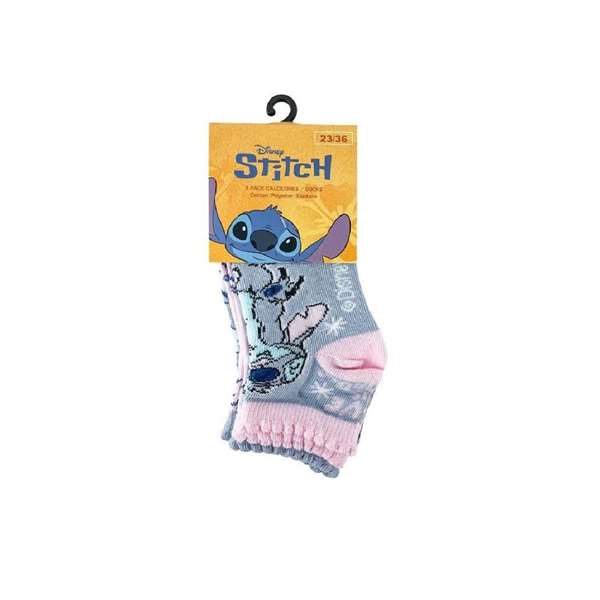 Cerdá Pack de 3 paires de chaussettes Stitch Taille 31-34 - Modèles assortis Cerdá Pack de 3 paires de chaussettes Stitch Taille 31-34 - Modèles assortis