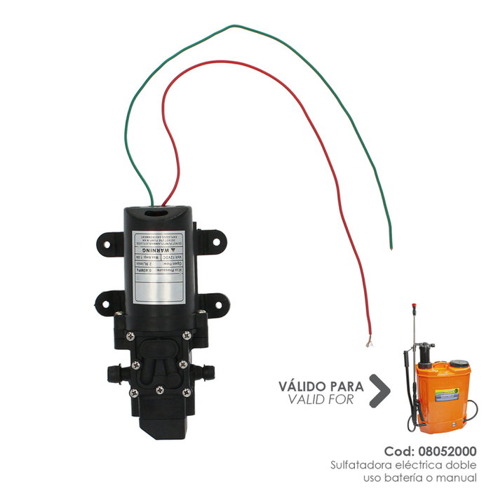 WOLFPACK LINEA PROFESIONAL Moteur pour Sulfatadora 08052000 12V WOLFPACK LINEA PROFESIONAL Moteur pour Sulfatadora 08052000 12V